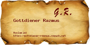 Gottdiener Razmus névjegykártya